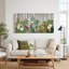 Art mural sur toile, figue de barbarie avec fleurs blanches et fruits mauves-382023985