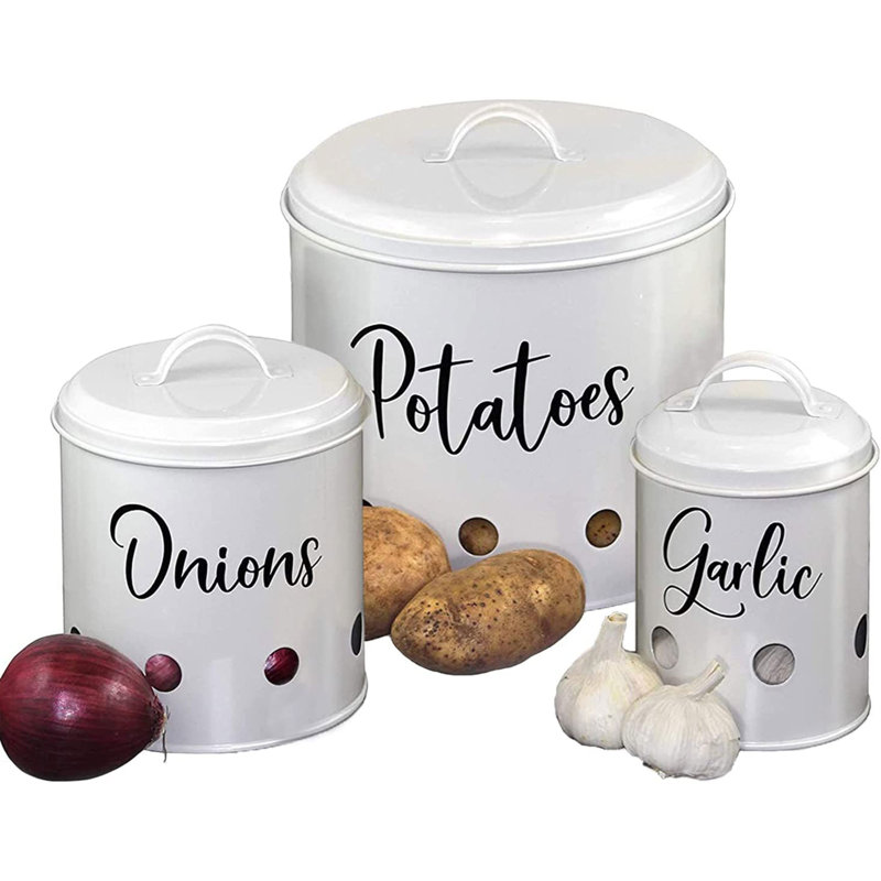 Ensemble 3 pièces de pots de rangement de cuisine