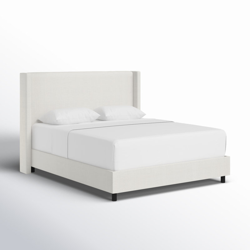 Hanson Upholstered Wingback Bed