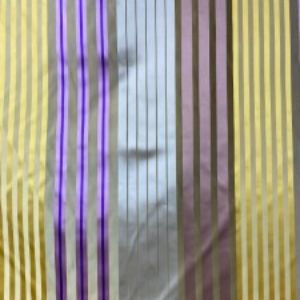 Tissu Jesse | Tissu de soie rayé multicolore | Tissu avec draperie et rideaux, Natural