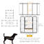 Enclos pour chien avec barrière, parc à 12 panneaux pour chiots intérieur extérieur, H 31,5 po