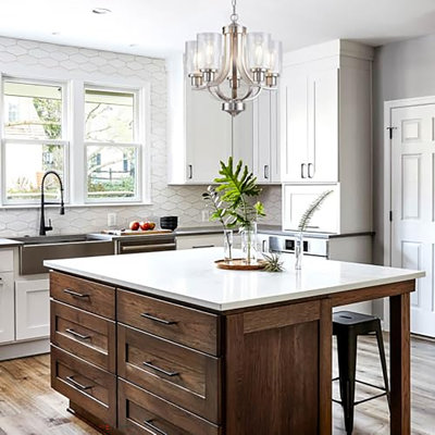 5-Light Dining Room Chandelier,Small Chandeliers Brushed Nickel