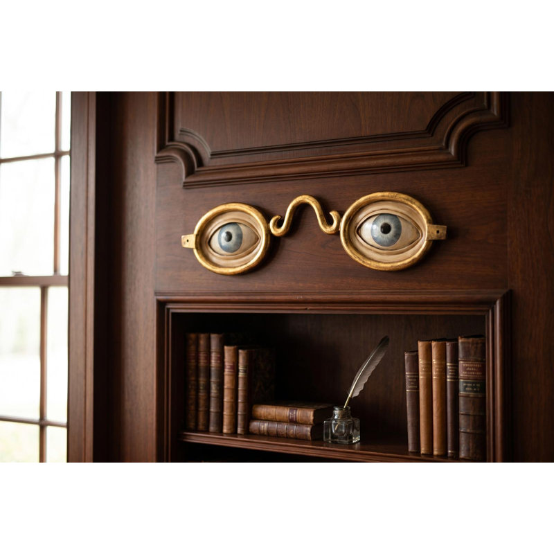 Sculpture murale folk art optometrist trade
