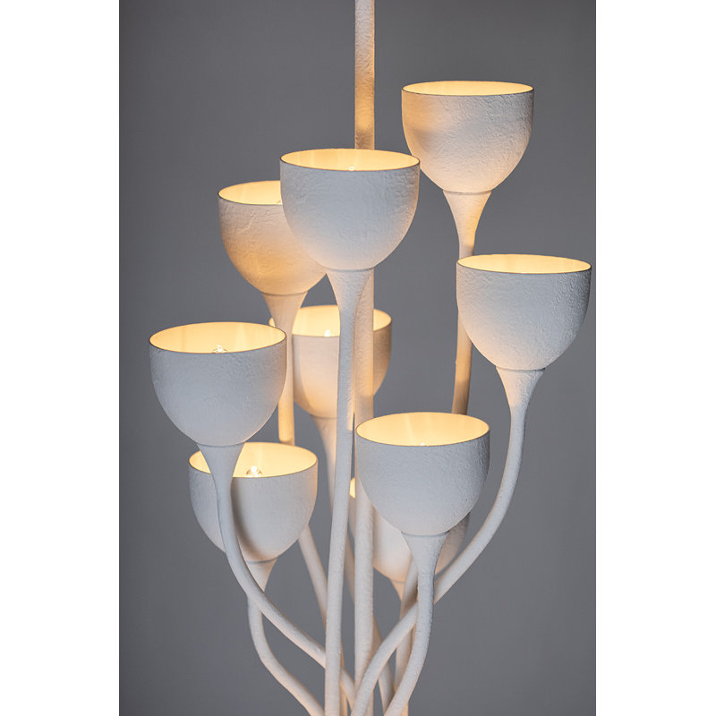 Westwood 12 - Light Chandelier, Gesso White