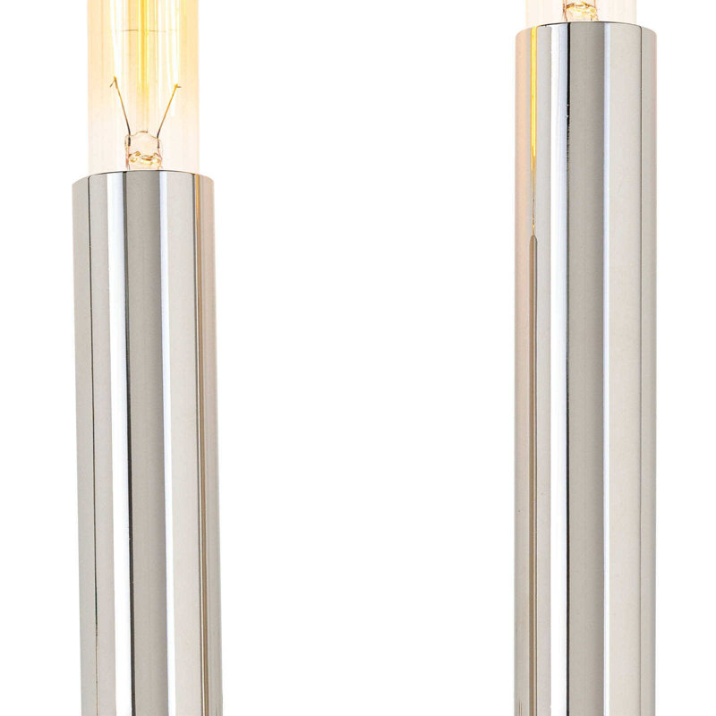 Wolfe 2 - Light Wallchiere, Polished Nickel