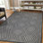 Jianni Contemporary Geometric High-Low Performance Indoor/Outdoor Area Rug-436454957