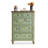 Green Solid Wood Accent Cabinet