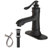 Single-Hole Single-handle Bathroom Faucet with Drain Assembly-70855234