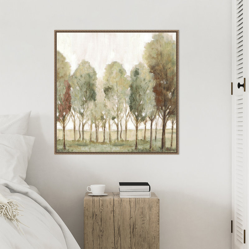 «Silent Fall Trees I» par Eva Watts, reproduction d'art sur toile encadrée, H 30 po x l 30 po