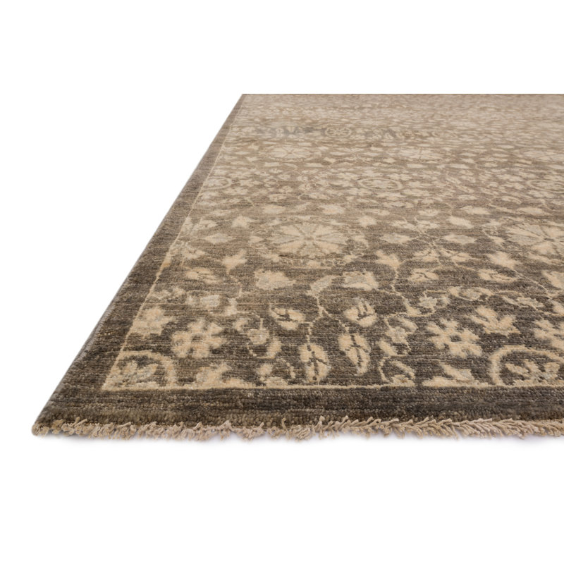 Essex Wool Floral Area Rug, Rectangle 4' x 6'