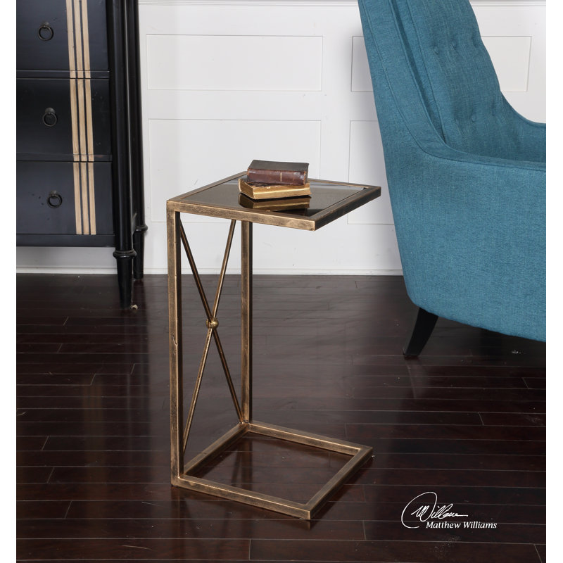 Zafina Glass End Table