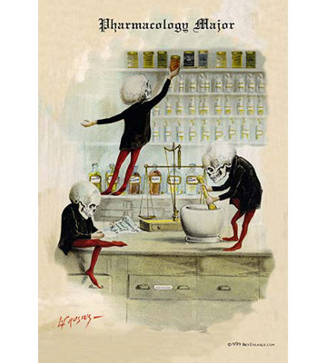 " Pharmacology Major " by F. Frusius M.D.