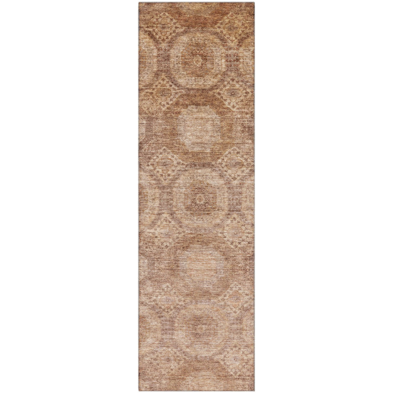 Premium Machine Washable Alaina AMF1925 Panels Rug, Runner 2'3" x 7'6"
