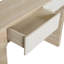 Console en bois avec deux tiroirs cachés