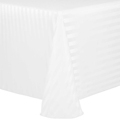 Latitude Run® Satin-Stripe Tablecloth Rectangular