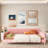 Upholstered Daybed With 4 Support Legs-138186356