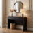 Curved Edge 47.24" Width MDF Console Table With 2 Drawers Storage Entryway Table-842762943