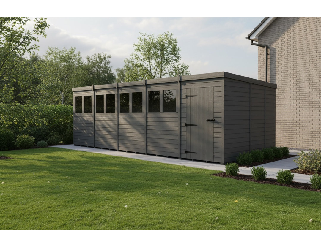 20x10 Pent Composite Shed