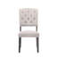 2 chaises d'appoint transitionnelles - lin beige, chêne gris, dossier de style chêne 2-535563894