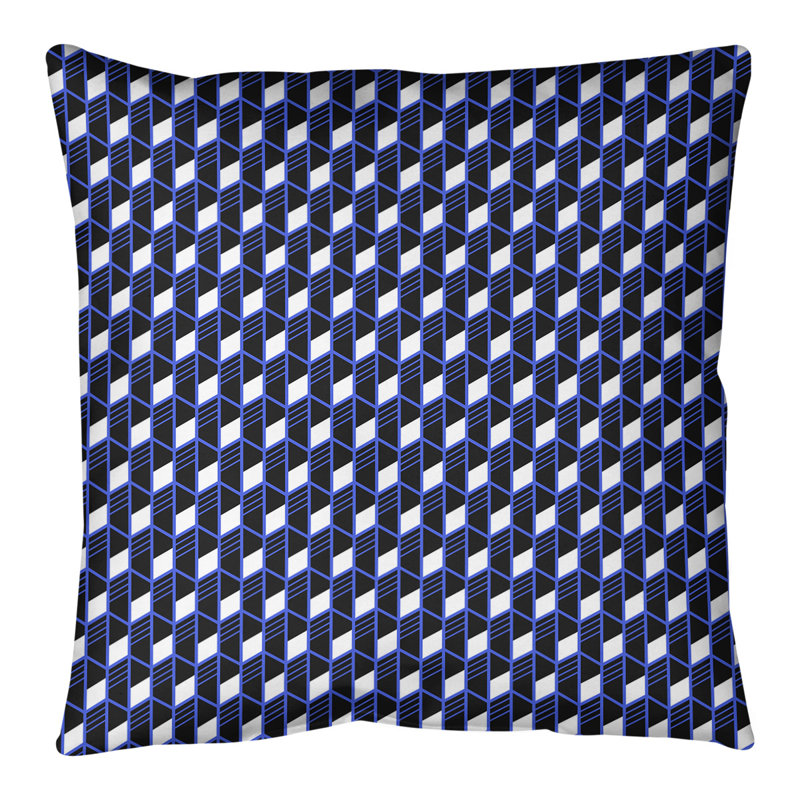 Oreiller Katelyn Elizabeth, H 26 po x l 26 po, Bleu, Duvet synthétique