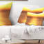 Coussin lombaire à paysage abstrait