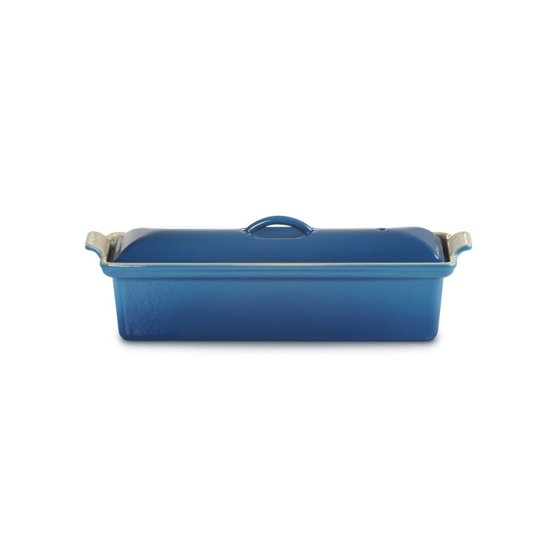 Le Creuset Enameled Cast Iron Traditional Rectangular Terrine, 2 Qt.- Marseille, Blue