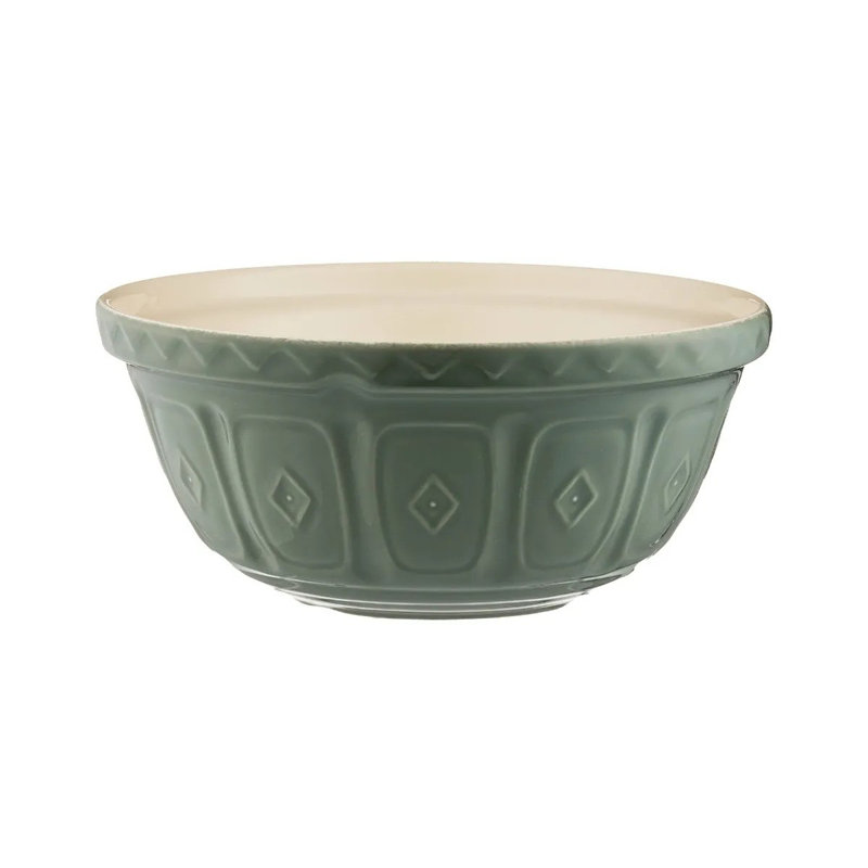 Bol mélangeur gris 11,75 po, 11,75 po de diamètre, Vert