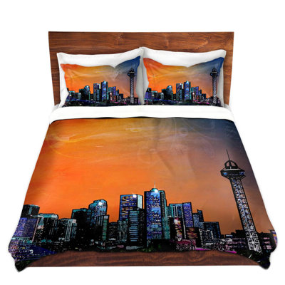 Ensemble de housse de couette avec sports d’horizon denver