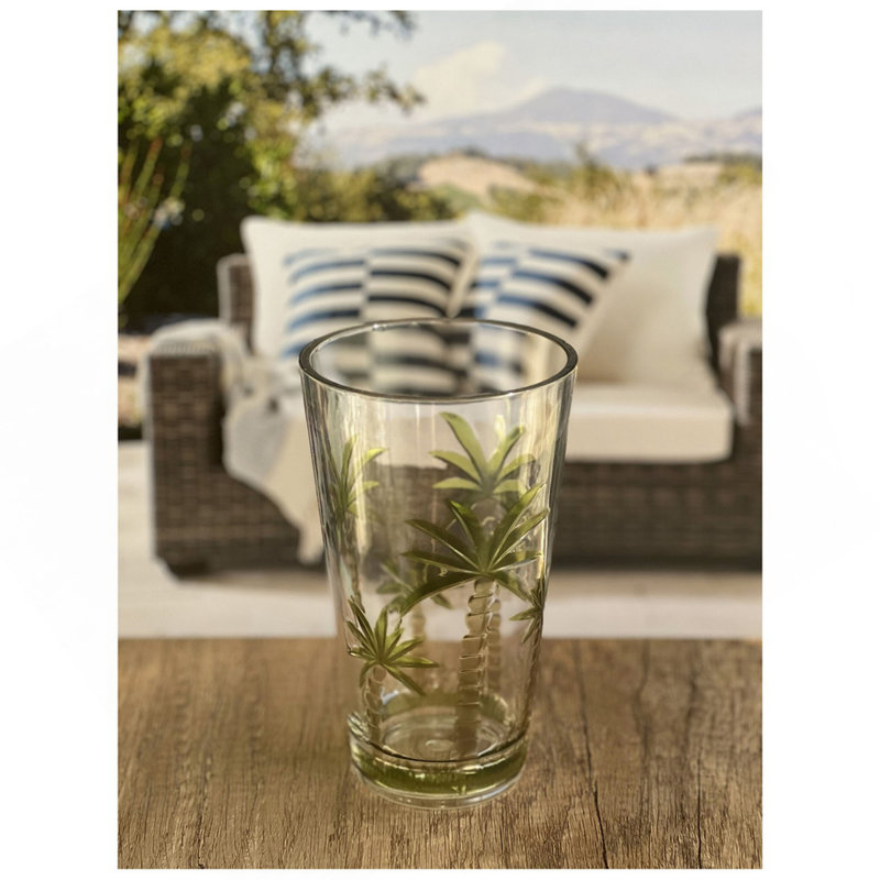 Ensemble de verres à vin en acrylique Palm Tree