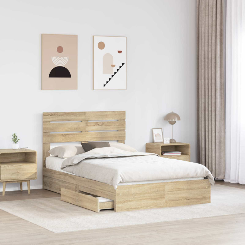 Bed, Sonoma Oak, Small Double (4')