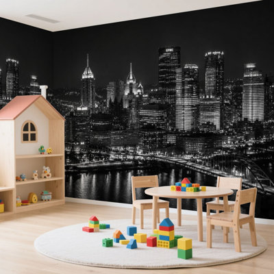 Papier peint adhésif auto-adhésif Cincinnati City Skyline