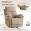 Fauteuil inclinable et berçant l 33,5 po Hawn-1720409524