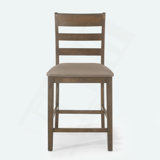 Charming Farmhouse Upholstered Wood Counter Stools Set For Stylish Spaces