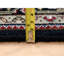 Tapis de couloir oriental en laine et soie noir 3 pi 9 po x 12 pi avec motif de médaillons noué à la main 9CC50C48B60D482DB515846B7028F45A
