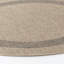 Stockett RoundBoho Jute-Look Beige Brown Area Rug-1837602999