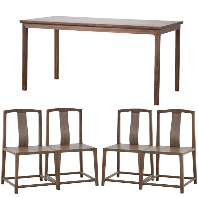Ensemble de salle à manger rectangulaire Elm 31,49 po, H 29,52 po x L 70,86 po x l 31,49 po
