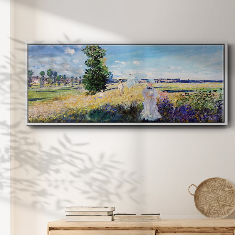 La Promenade, Argenteuil, 1875 - toile encadrée, H 24 po x l 60 po