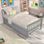 Lit simple avec lit gigogne, cadre de lit plateforme avec tête et pied de lit-124917959