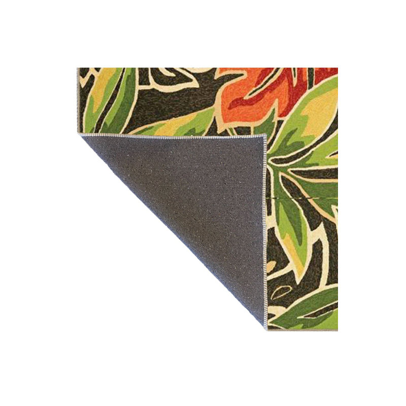 Tapis tissé lavable à la machine, Couvre-coussin carré de 4 pi 11 po inclus