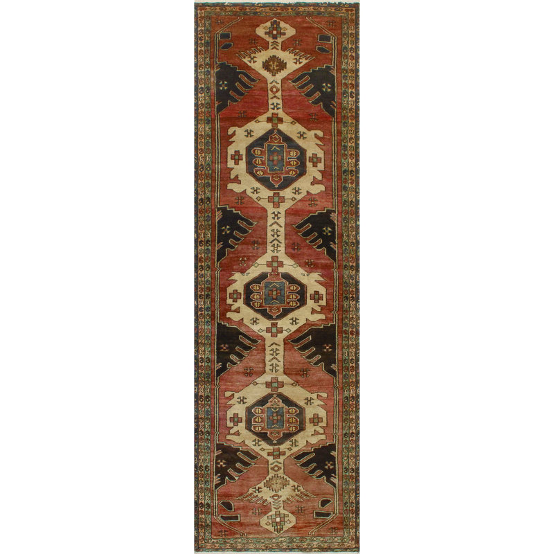 Khusbu Distressed Ardeshir Rust Runner