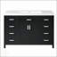 Meuble-lavabo de 48 pouces avec lavabo, portes et tiroirs à fermeture en douceur, design classique pour salles de bain modernes-1248018137