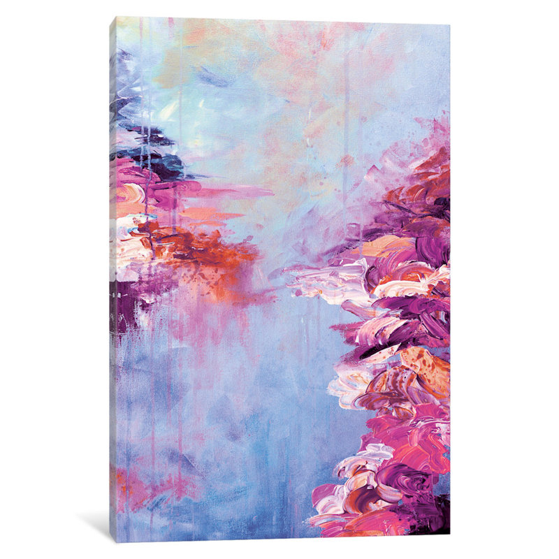 « lac escape iv », reproduction d’art sur toile tendue, H 12 po x l 8 po x P 0,75 po
