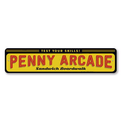 Panneau en aluminium personnalisé Penny Arcade