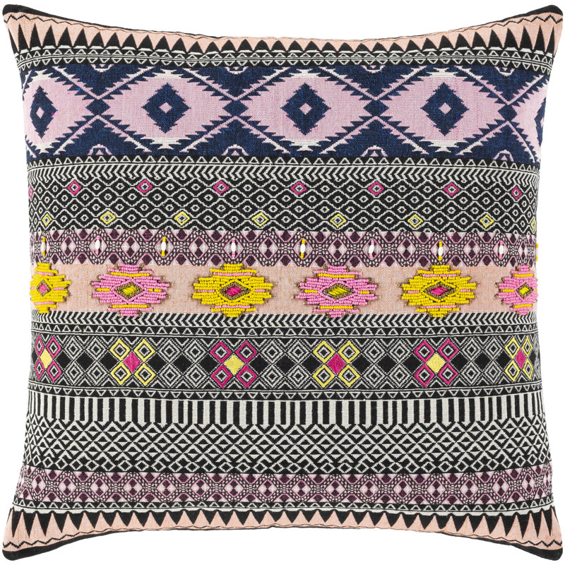 Housse de coussin Haruk, Noir / blanc