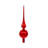 Kurt Adler Un-Lit Peanuts© Glass Snoopy Finial Treetop, 12in