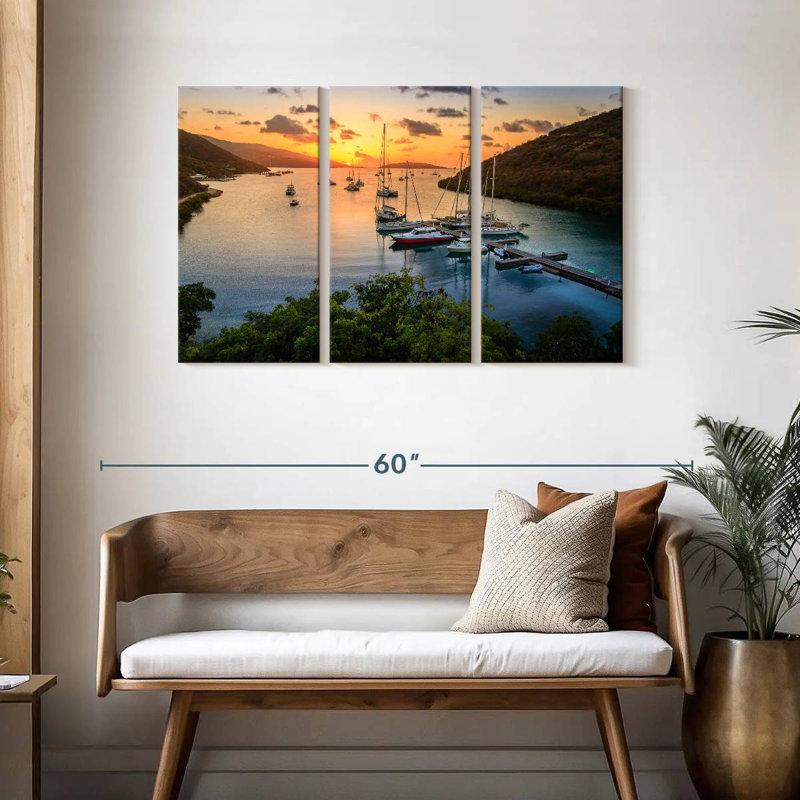 Coucher de soleil Gillard, H 28 po x l 45 po
