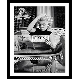 buyartforless Rare Photograph of Marilyn Monroe with Flower 12x16 Art  Printed Poster Made in The USA