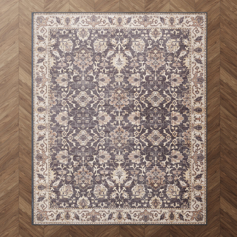 Zehorit Machine Washable Vintage Area Rug For Living Room, Hallway Runner, Entryway Rug