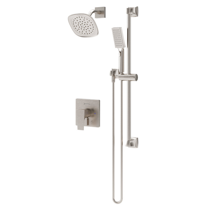Verity HydroMersion Single Handle VersaFlex Integral Diverter Shower System, Satin Nickel