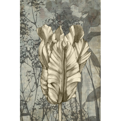 Tulip & Wildflowers VII 1 Piece Wrapped Canvas Wall Art